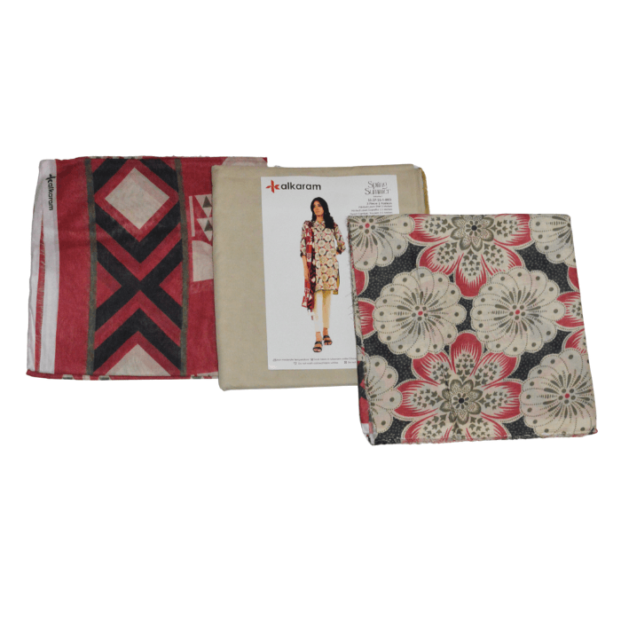 Alkaram 3PC Printed Lawn