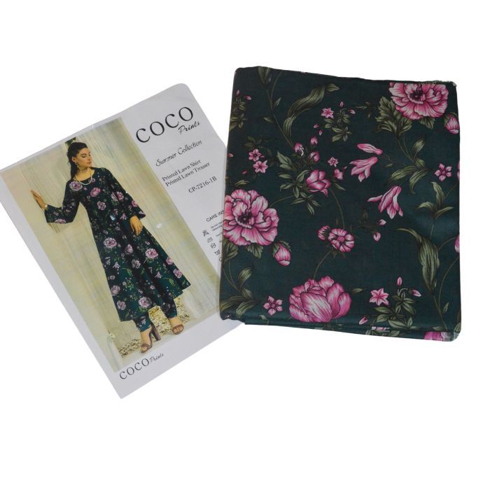 coco 2pc unstiched printed lawn 