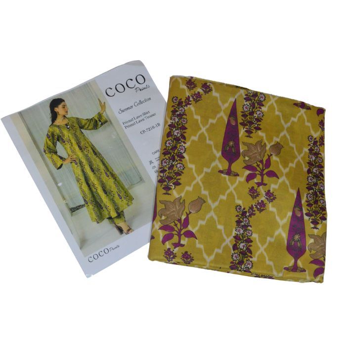 coco 2pc unstiched printed lawn 