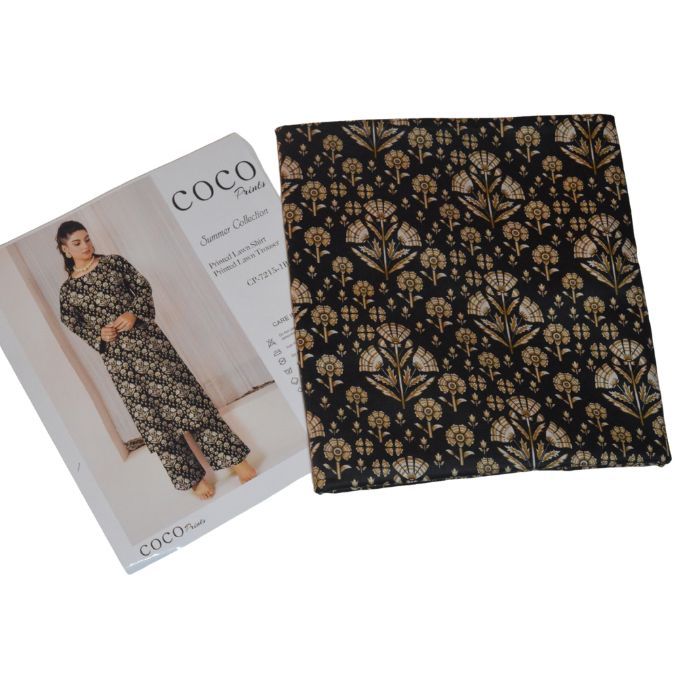 coco 2pc unstiched printed lawn 