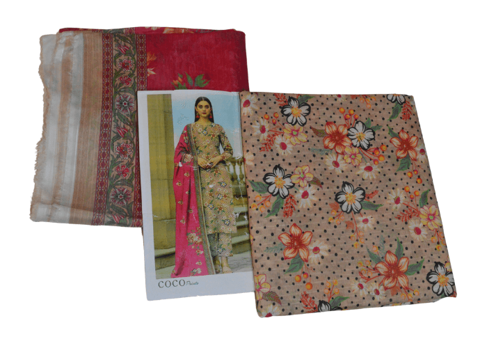 Coco Print Fancy Lawn 3PC Unstitch