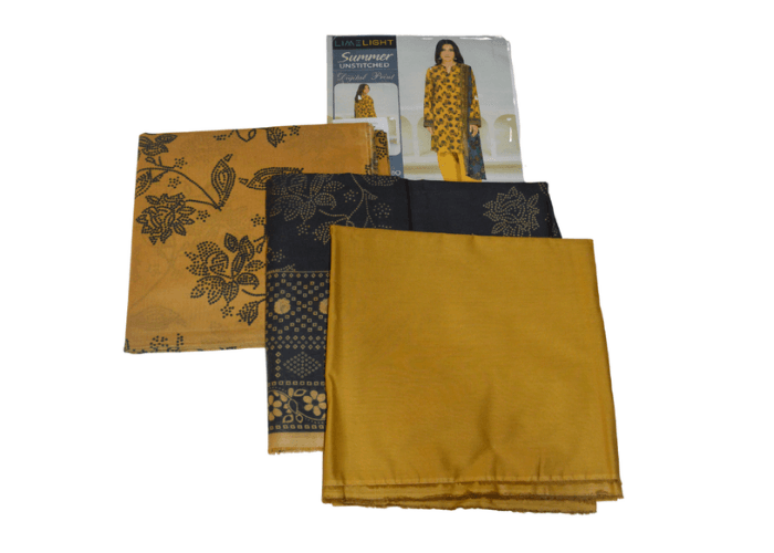 Limelight Printed Lawn Shirt Dyed Lawn Trouser And Printed Voil Dupata